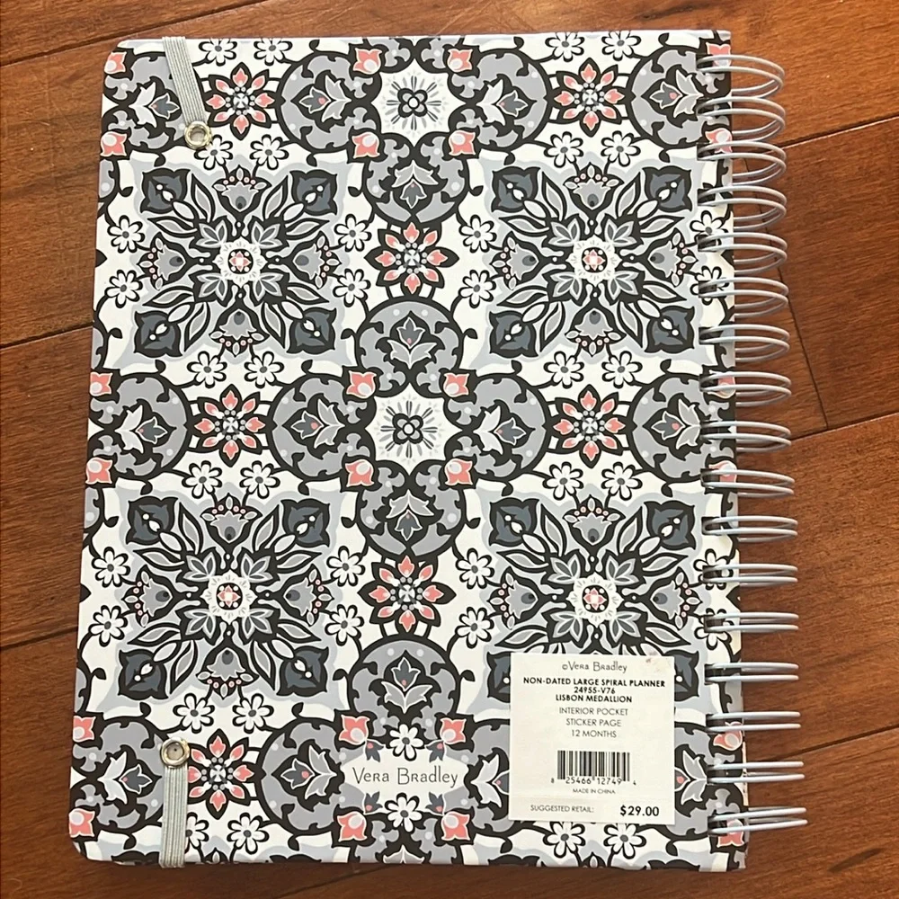 Vera Bradley Lisbon Medallion Patterned Planner